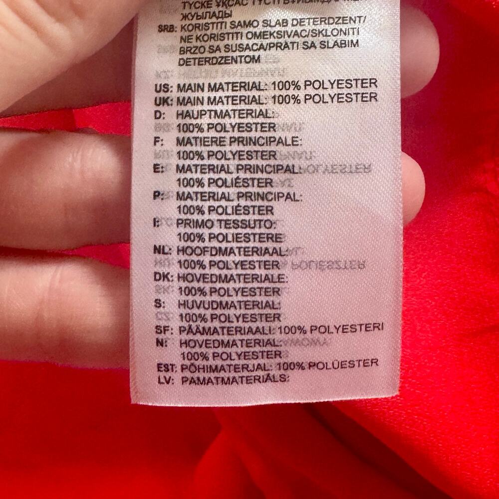 Adidas Sporty Dress Flounce Hem Coquette Red Long sleeves Small/Medium 2018 NEW - Picture 11 of 13